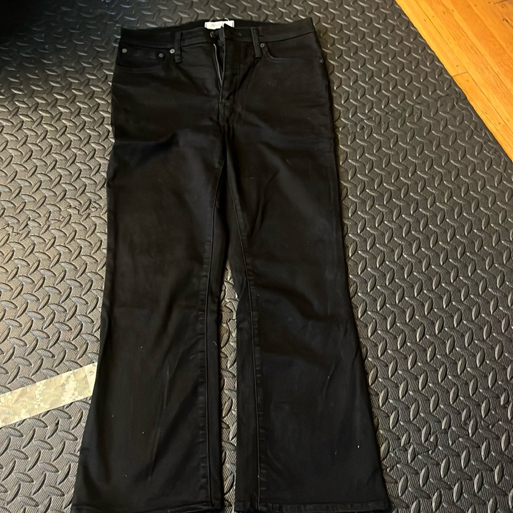Madewell kick crop flare, high rise